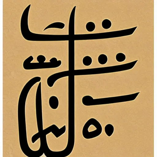 Prompt: arabic kanji