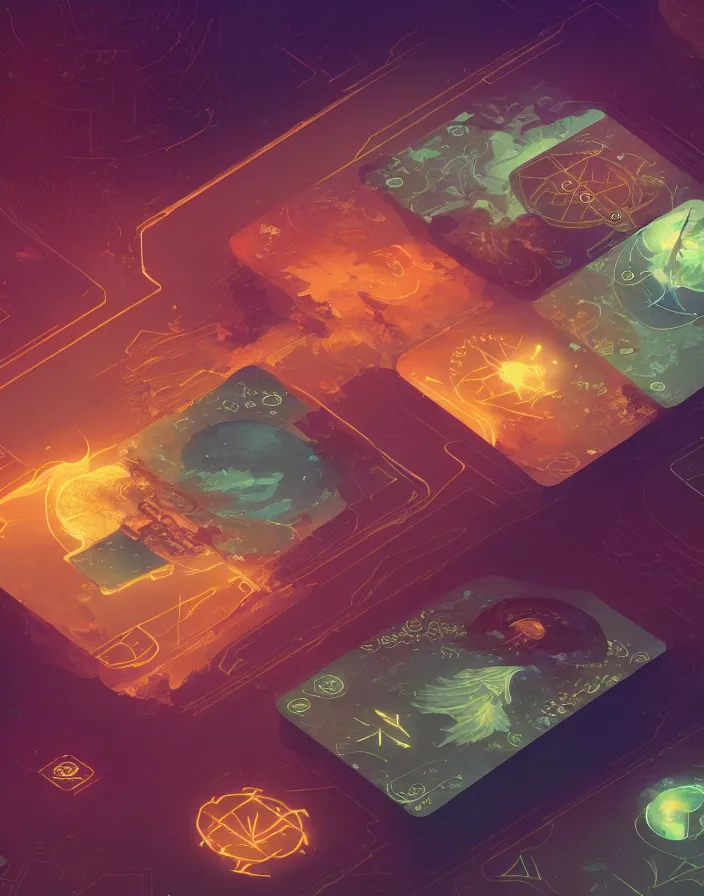 Image similar to beautiful render of user interface, tarot by victo ngai and andreas rocha and greg rutkowski, trending on artstation, unreal engine, 8 k hd wallpaperjpeg artifact, blur, artfact