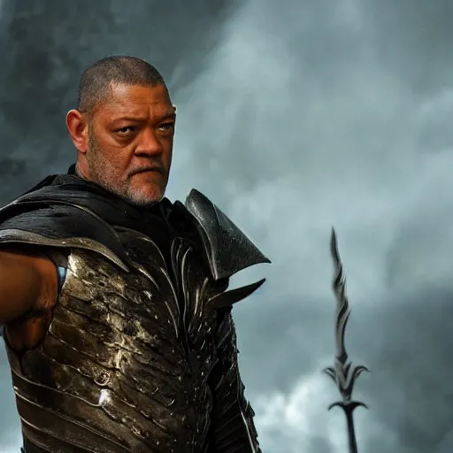 Prompt: Laurence fishburne as Sauron