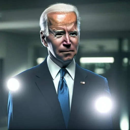 Image similar to joe biden as danny phantom, movie still, cinematic lighting