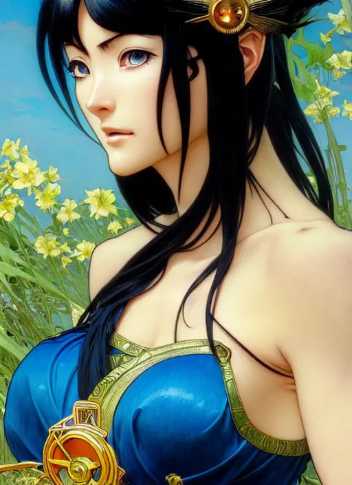 highly detailed vfx portrait of nico robin by eiichiro