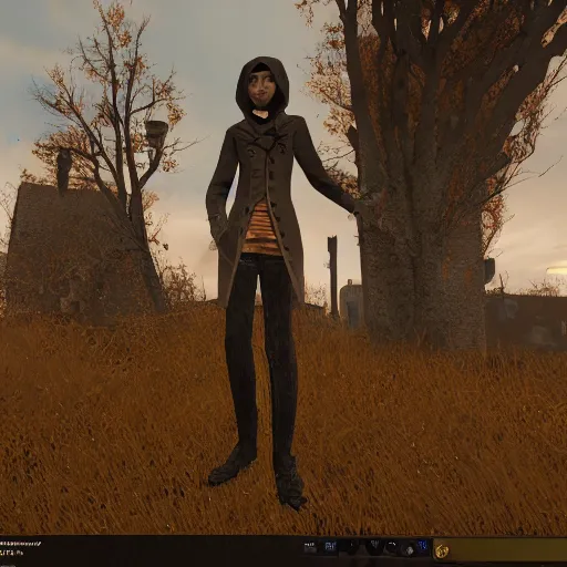 Image similar to !!! artemy burakh!! haruspex!! in the game pathologic 2, highly detailed,