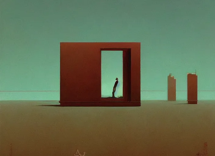 Prompt: see things deeply, science fiction, Edward Hopper and James Gilleard, Zdzislaw Beksinski highly detailed