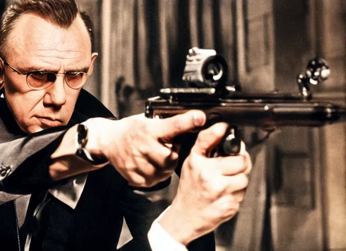 Prompt: first official image from bond 2 6, starring mstislav rostropovich as agent 0 0 7, directed by alejandro inarritu. stunning cinematography, kodak vision 2 0 0 t, high contrast.