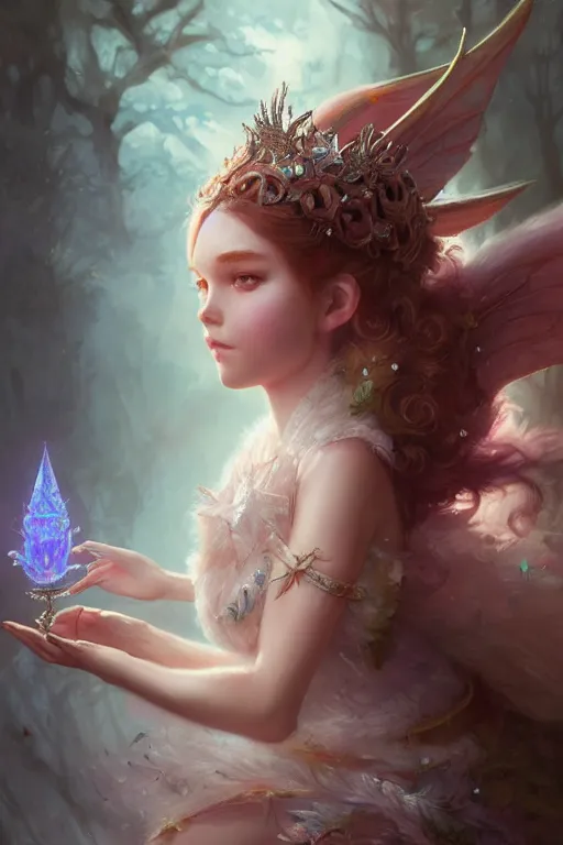 Image similar to fairy princess, highly detailed, d & d, fantasy, highly detailed, digital painting, trending on artstation, concept art, sharp focus, illustration, art by artgerm and greg rutkowski and fuji choko and viktoria gavrilenko and hoang lap