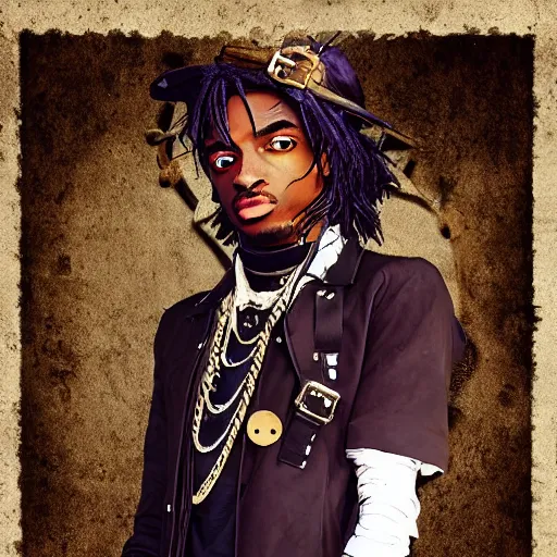 Prompt: playboi carti steampunk style digital art 4 k detailed super realistic