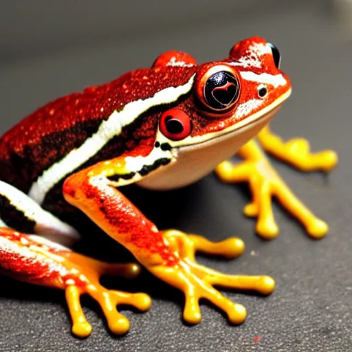 Image similar to a red frog