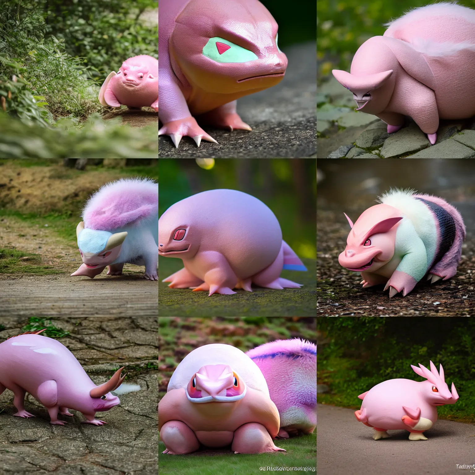 Prompt: The pokemon slowking as a real life animal, nature photography, outdoors, XF IQ4, f/1.4, ISO 200, 1/160s, 8K, RAW, unedited