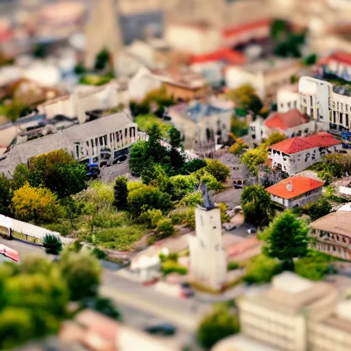 Small tilt shift city people landscape 1832884 Stock Photo at Vecteezy