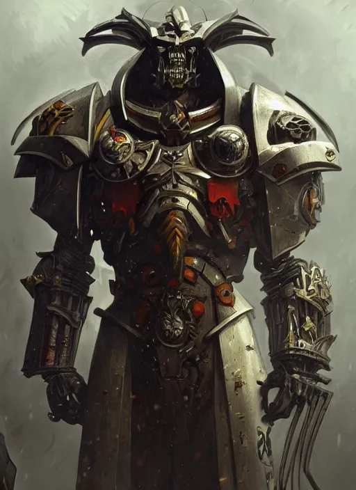 Prompt: cristian bale as warhammer 4 0 k character, portrait, intricate, elegant, highly detailed, digital painting, artstation, concept art, wallpaper, smooth, sharp focus, illustration, art by h. r. giger and artgerm and greg rutkowski and alphonse mucha