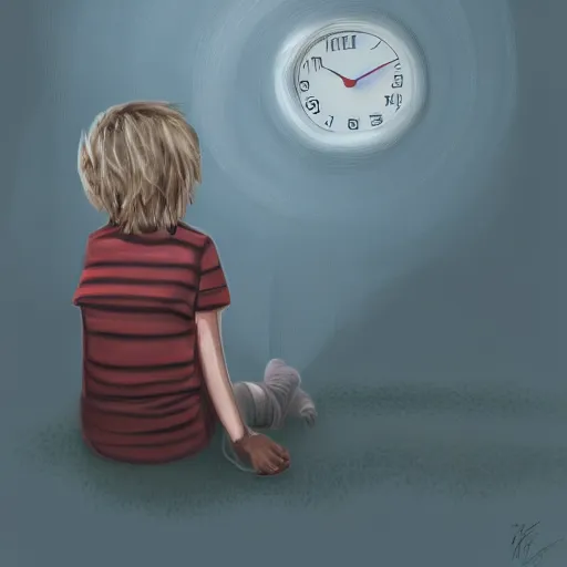 Image similar to time flies, digital painting