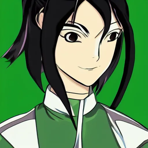 Prompt: Anime pop art portrait of Toph Beifong