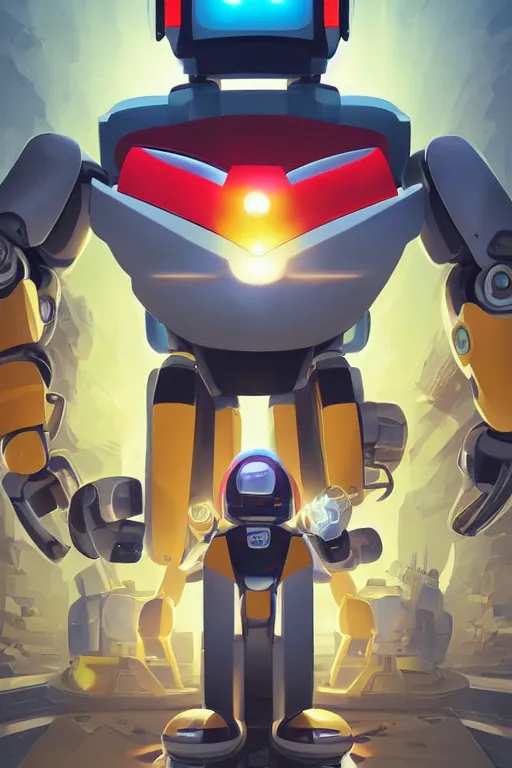 Image similar to metabots medabots medarotto medarot robot minimalist comics helmet mask neon cybereye, behance hd by jesper ejsing, by rhads, makoto shinkai and lois van baarle, ilya kuvshinov, rossdraws global illumination ray tracing hdr radiating a glowing aura