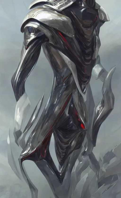 Image similar to sauron wearing a triadic chrome shading suit, elegant, digital painting, concept art, smooth, sharp focus, illustration, iridescence, from starcraft by ruan jia and mandy jurgens and artgerm and william - adolphe bouguerea