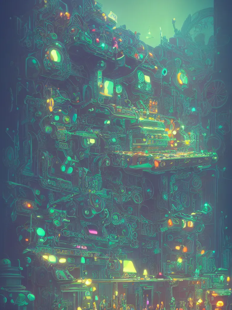 Prompt: retro arcade cabinet, moody::alejandro jodorowsky, studio ghibli, beeple and James Gilleard and Justin Gerard :: ornate, dynamic, particulate, intricate, elegant, highly detailed, centered, artstation, smooth, sharp focus, octane render, 3d