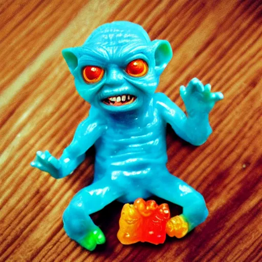 Image similar to Gollum as a Haribo Gummy bear