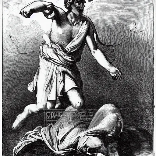 Prompt: julius caesar flying a drone