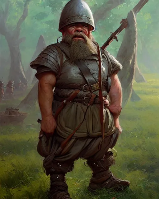 Image similar to dwarf soldiers in vietnam | | realistic shaded, fine details, realistic shaded lighting painting by greg rutkowski, diego gisbert llorens, magali villeneuve, artgerm, jeremy lipkin, michael garmash, rob rey