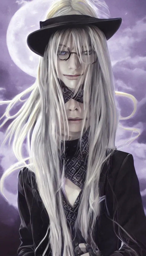 Image similar to ''integra hellsing, beautiful, official art, concept art, very detailed, digital paintting, hellsing, artstation, high quality, 8 k''