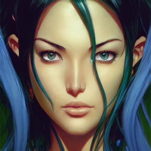 Prompt: highly detailed vfx portrait of nico robin by eiichiro oda!!!, stephen bliss, greg rutkowski, loish, rhads, beeple, makoto shinkai, tom bagshaw, alphonse mucha, sharp focus, art by artgerm and greg rutkowski, stanley kubrick, backlit, harsh overhead sunlight, detailed blue eyes!!,