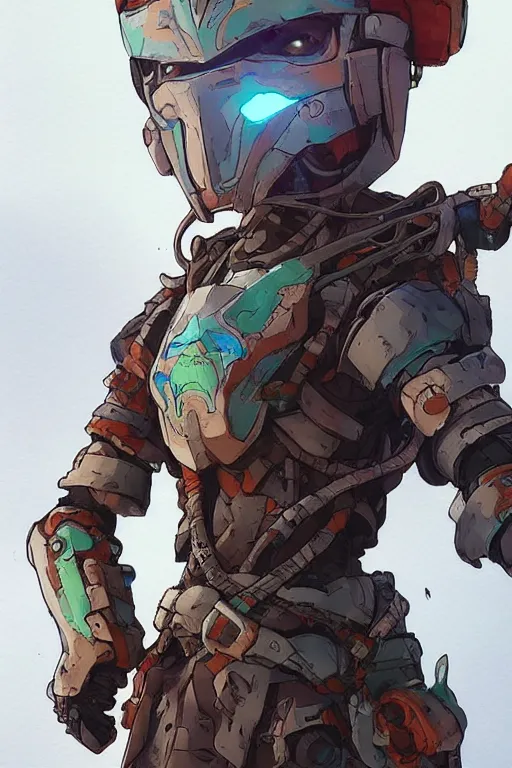 Image similar to combination suit armor aloy horizon forbidden west horizon zero dawn robot ninja mask helmet backpack tribal, art gta 5 comics, official fanart behance hd artstation by jesper ejsing, by rhads, makoto shinkai and lois van baarle, ilya kuvshinov, ossdraws radiating a glowing aura cgi rtx 2 0 2 2