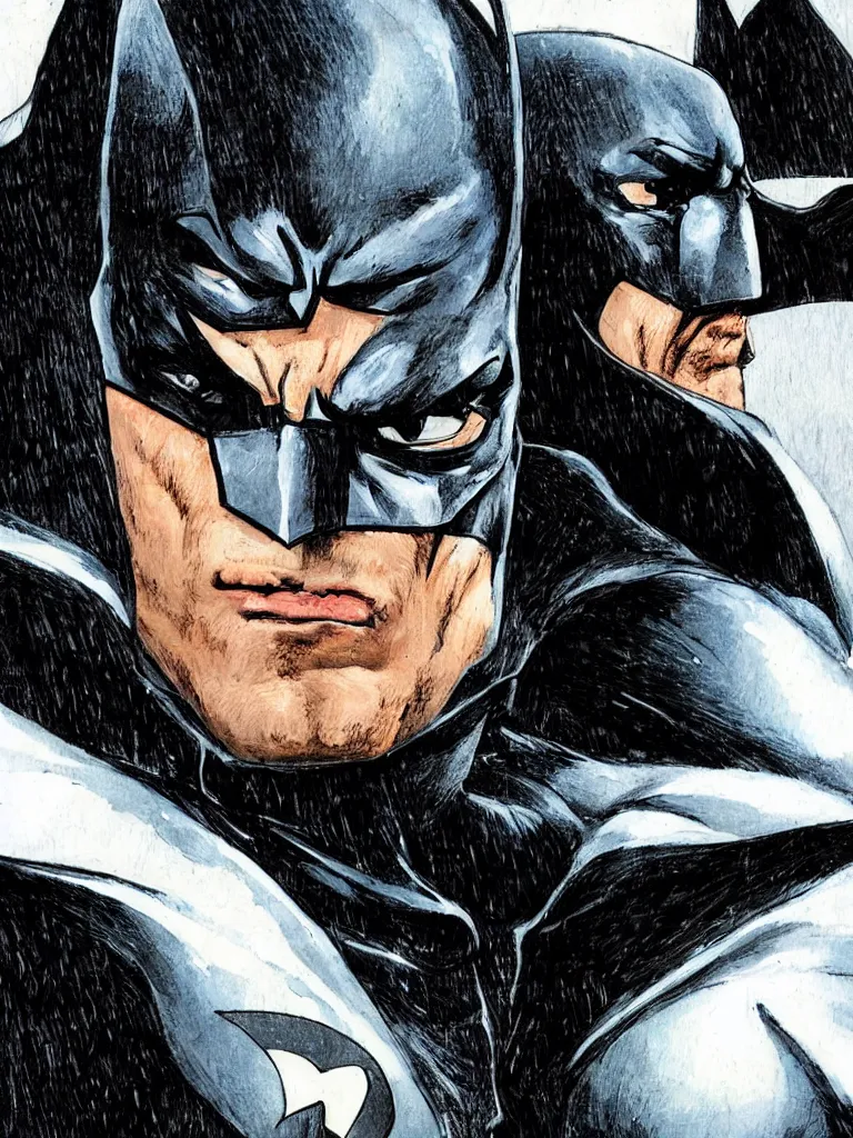 Image similar to Close-up portrait of the the batman.