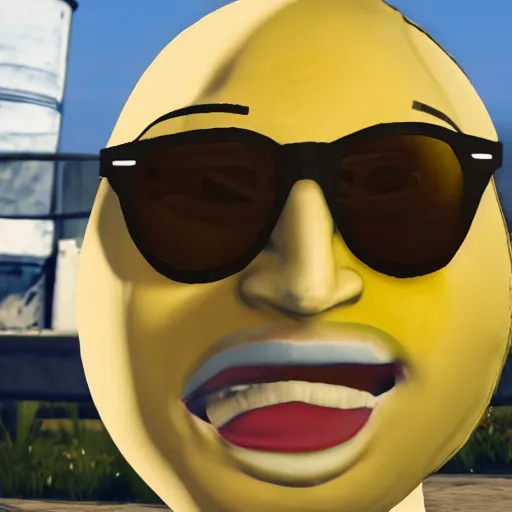 a lemon wearing sunglasses, as a character in gta v | Stable Diffusion ...