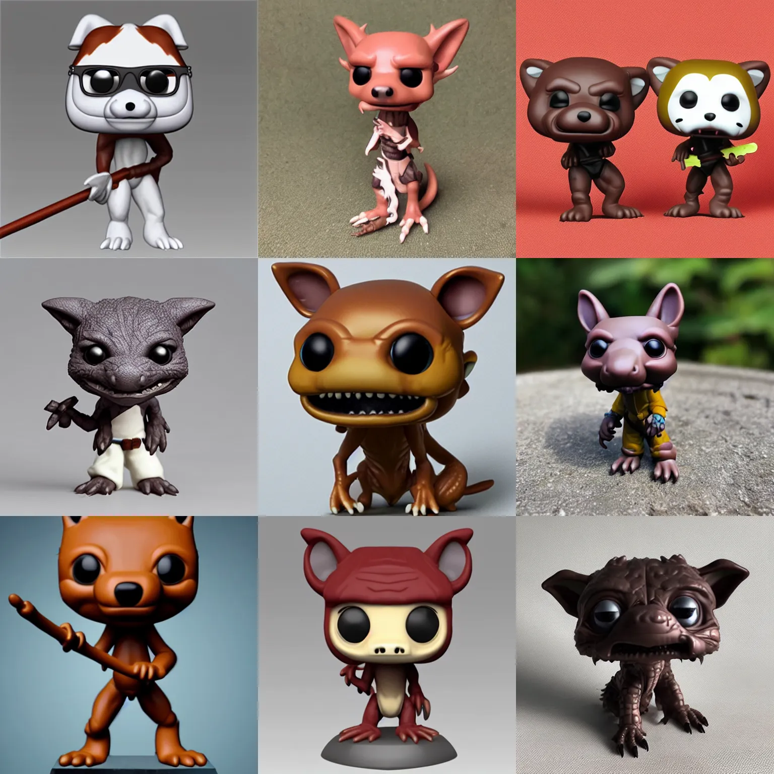 Prompt: cute kobold funko pop, photorealistic, highly detailed