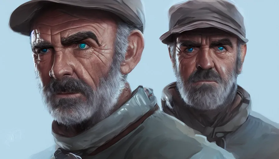 Image similar to Sean Connery as a trapper, hyperdetailed, artstation, cgsociety, 8k