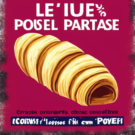 Image similar to croissant propaganda poster