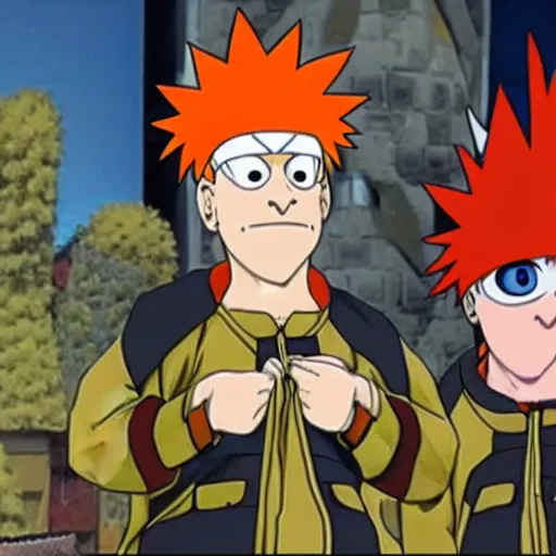 Prompt: beaker the muppet in the Naruto universe