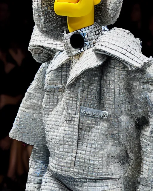 Prompt: Bart simpson hyperrealistic and heavy detailed balenciaga runway show of bart simpson , Leica SL2 50mm, vivid color, high quality, high textured