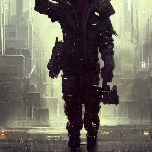 Prompt: neuromancer, painted by greg rutkowski, digital art, trending on artstation