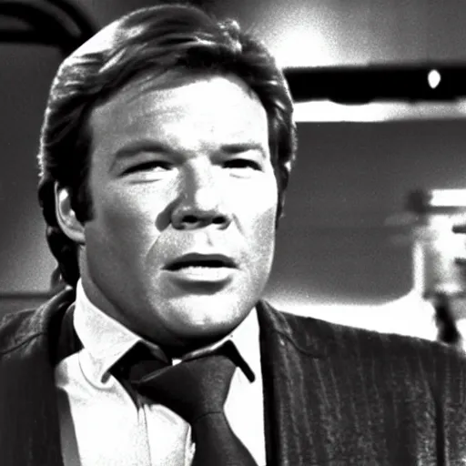 Prompt: a 30-year-old William Shatner in Start Wars (1977)