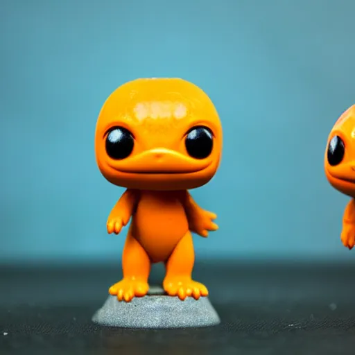 Image similar to A funko pop of Charmander