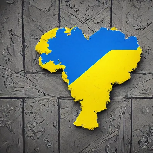 Prompt: concept art of ukraine flag in the shape of flower