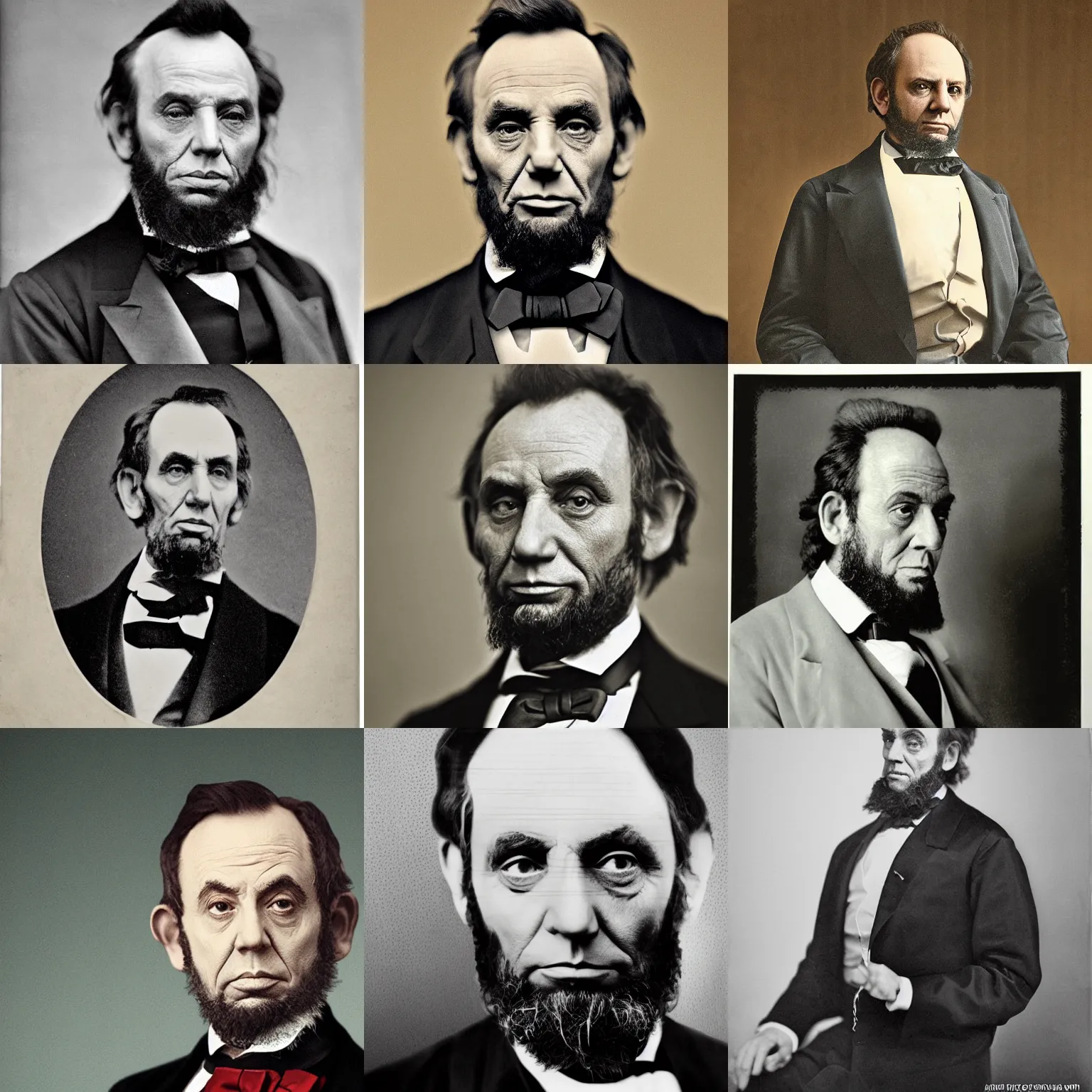 Prompt: portrait of paul giamatti as abraham lincoln