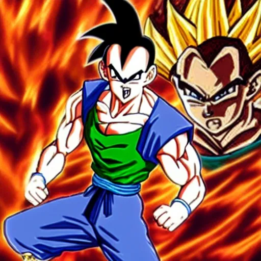 Image similar to gohan in dragon ball raging blast 2