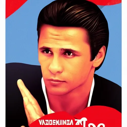 Prompt: vladimir putin as danny zuko in grease, hollywood movie poster, realistic,