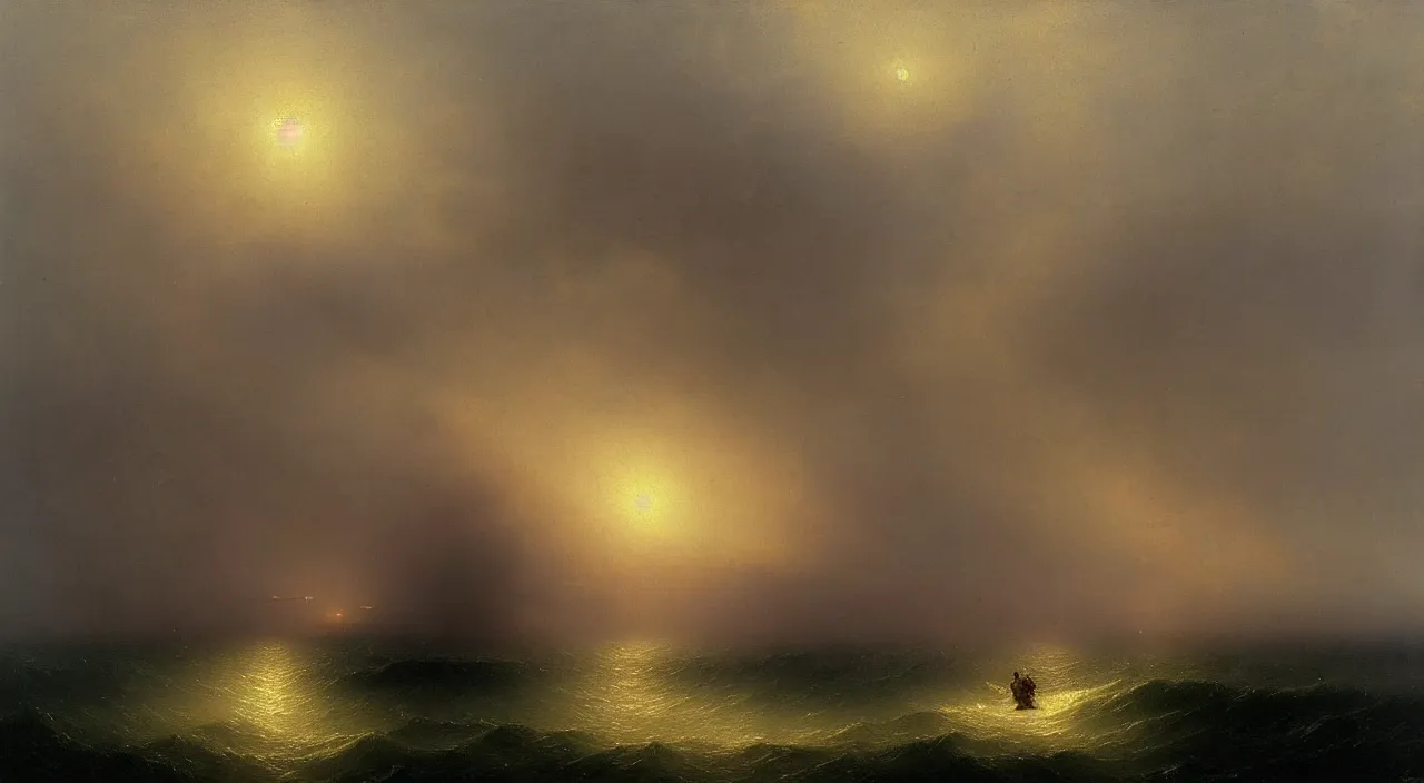 Prompt: A highly detailed liminal space by Ivan Aivazovsky