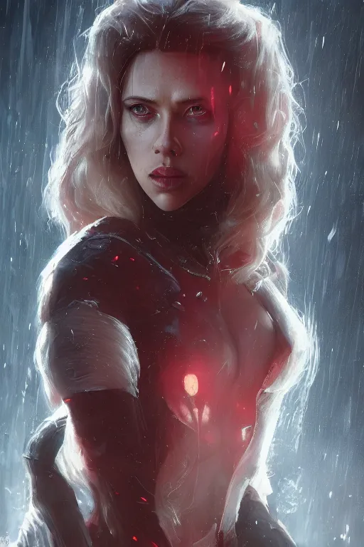 Prompt: a fancy portrait of a Scarlett Johansson as horrific lady death by Greg Rutkowski, Sung Choi, Mitchell Mohrhauser, Maciej Kuciara, Johnson Ting, Maxim Verehin, Peter Konig, final fantasy , mythical, 8k photorealistic, cinematic lighting, HD, high details, atmospheric,