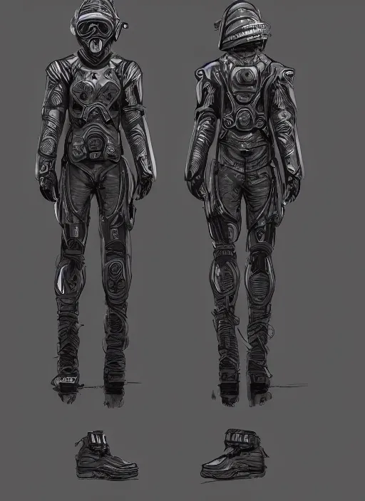 Prompt: detailed intricate concept of a futuristic officers uniform, 4 k, hd, cyberpunk dark fantasy art, official fanart behance hd artstation