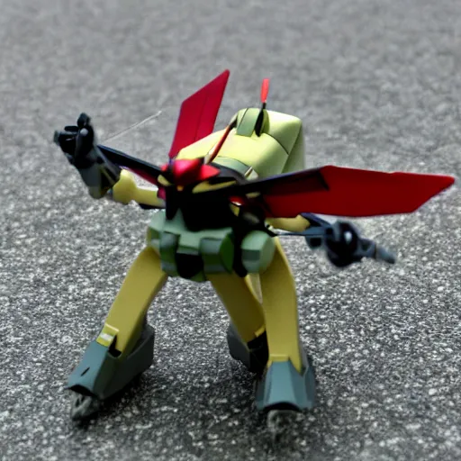 Prompt: mosquito, in the shape of gundam