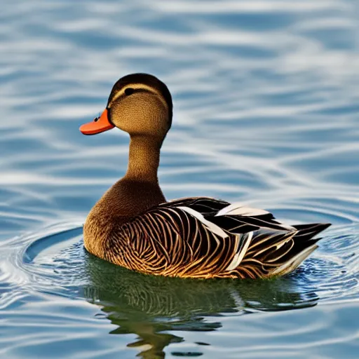 Image similar to a duck made of water