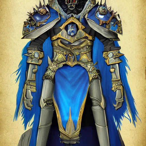 Image similar to the lich king artwork by mendoza eddie