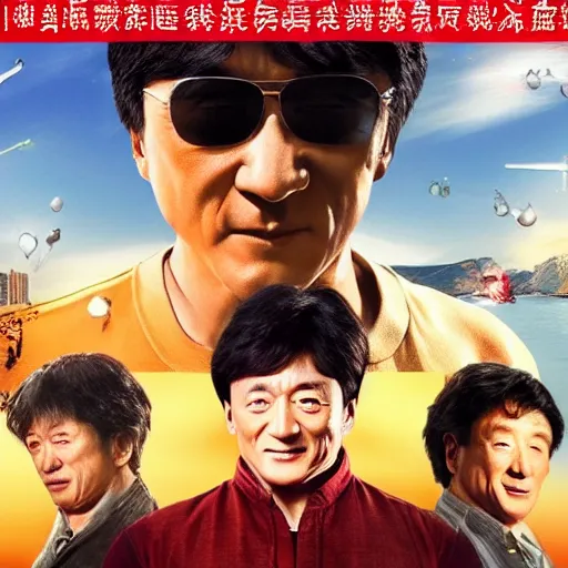 Image similar to A stunning awesome photo from popular movie starring jackie chan generated by artificial intelligence, extremely detailed, award winning photography, perfect faces