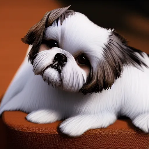 Prompt: Shih Tzu, Realistic Shadows, Path Tracing, Light Tracing