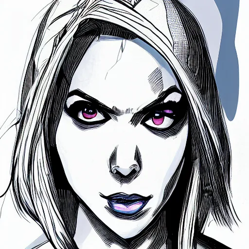 Prompt: spider - gwen, photo realistic, focused, symmetrical face