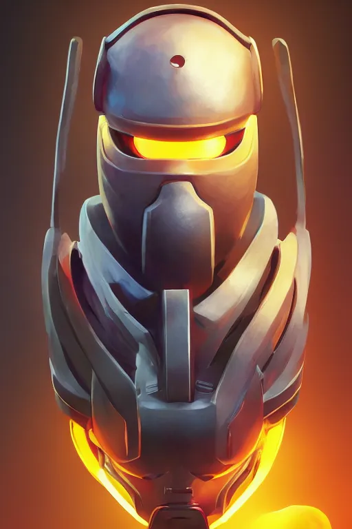 Image similar to epic mask helmet robot ninja portrait stylized as fornite style game design fanart by concept artist gervasio canda, behance hd by jesper ejsing, by rhads, makoto shinkai and lois van baarle, ilya kuvshinov, rossdraws global illumination radiating a glowing aura global illumination ray tracing hdr render in unreal engine 5