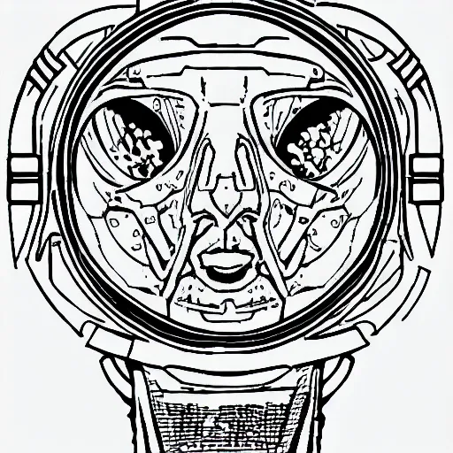 Image similar to apollo face 3 / 4 close up coloring pages